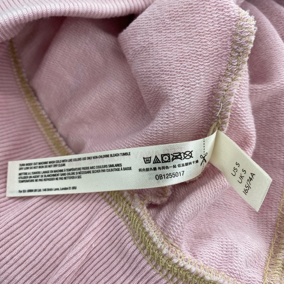 Free People NWT Cozy All Day Harem Leggings Joggers Drawstring Pink Small New - Picture 9 of 11